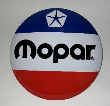 DOMED METAL SIGN - 15 INCH - MOPAR SHIELD