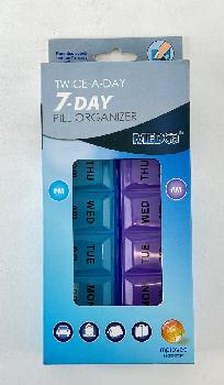 MEDCA Twice-A-Day 7-day Pill Organizer