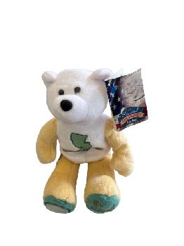 COLLECTIBLE BEAR - 8" - WITH REAL QUARTER - NEW JERSEY - 3RD STATE ISSUED