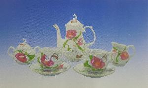 MINIATURE TEA SET - FLOWERS 9PC