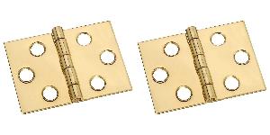 2PK 1-1/2X2 DESK HINGE BRASS