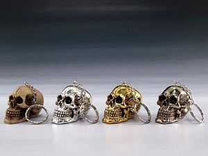 MINIATURES-12 ASST--SKULL KEYCHAINS