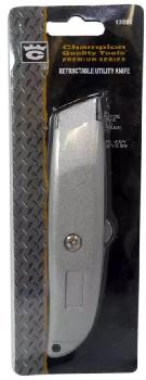 RETRACTABLE UTILITY KNIFE - GREY