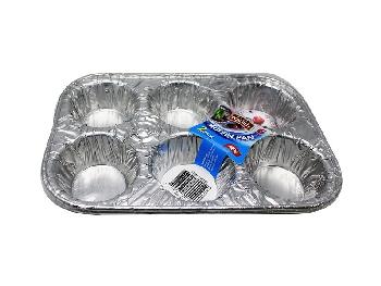 2 PACK FOIL MUFFIN PANS