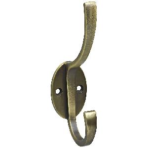 5-1/2 COAT/HAT HOOK BRASS