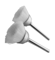 2PC NYLON CUP BRUSH - 1/2 DIAMETER - 1/8 SHANK