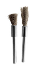 2PC STEEL CUP BRUSHES - 1/2 DIAMETER - 1/8 SHANK