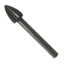 CONE SHAPE STEEL ROTARY FILE - 1/8 SHANK