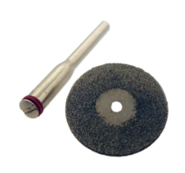 DIAMOND COATED CUTTING WHEEL - 3/4 DIAMETER - 1/8 SHANK