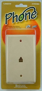 WALL MOUNT PHONE JACK - IVORY