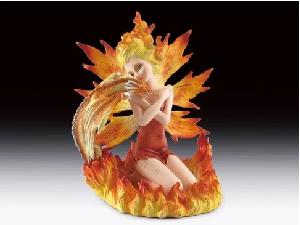 FIRE FAIRY WITH DRAGON