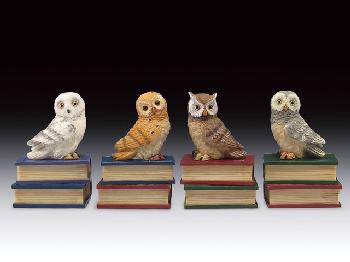 12 ASST. OWL ON BOOKS. 12 PCS/BOX