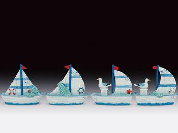 MINIATURE SAILBOATS - 12 ASSORTED