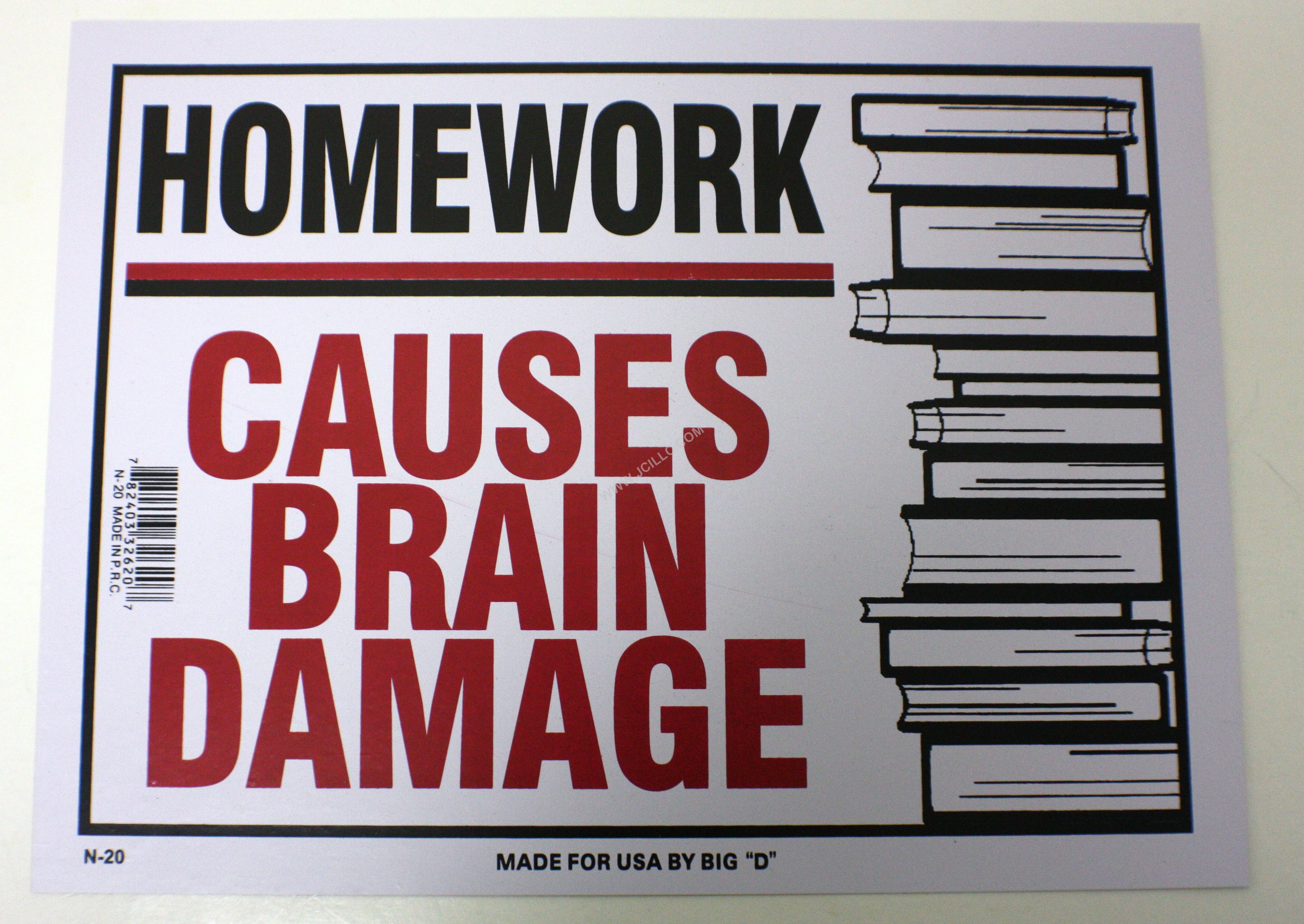 can homework make your brain hurt