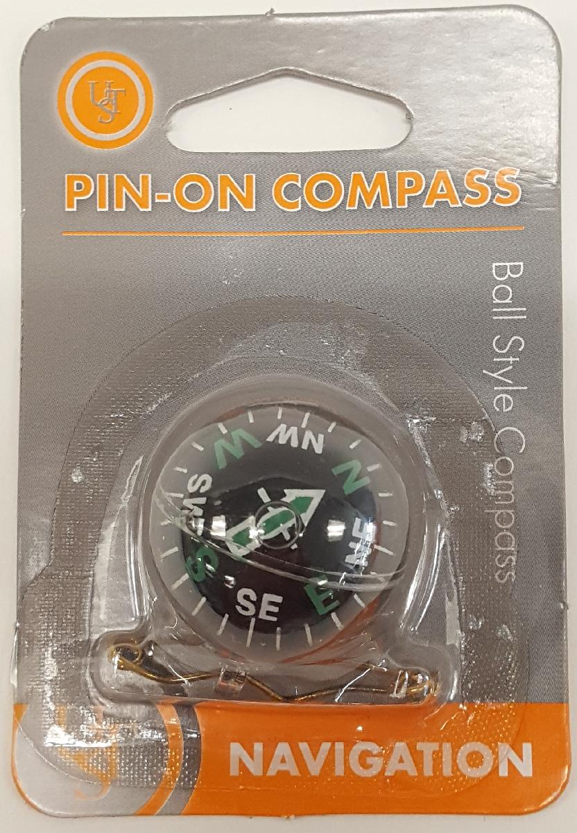 PIN ON COMPASS - WATER FILLED, Seasonal 