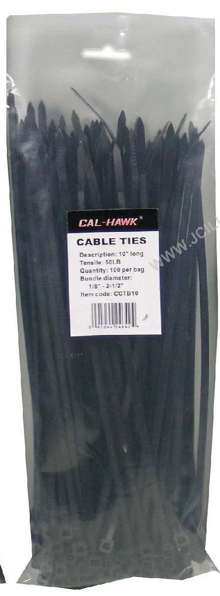 10 INCH BLACK CABLE TIES 100PC - CHINA, Tools Fastening Cable Ties ...