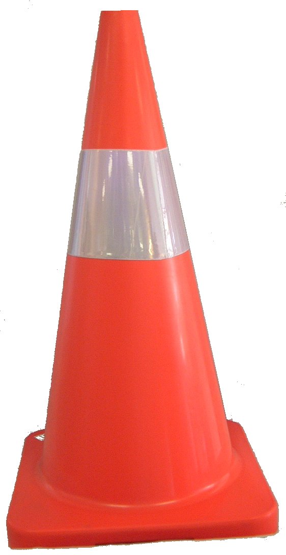 SAFETY CONE-ORANGE-PVC-36