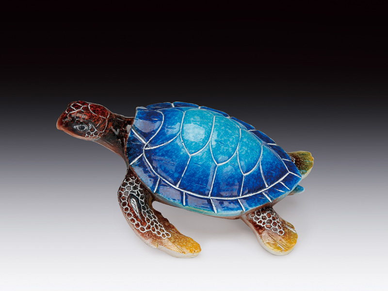 BLUE SHELL SEA TURTLE STATUE , Giftware Statuary - Sorted by Theme ...