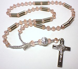 PINK BEAD SPRING ROSARY