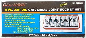 UNIVERSAL JOINTS - 8PC 3/8 INCH DRIVE - METRIC