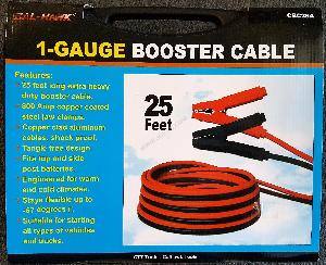 25 FOOT 1 GAUGE BOOSTER CABLE IN CASE