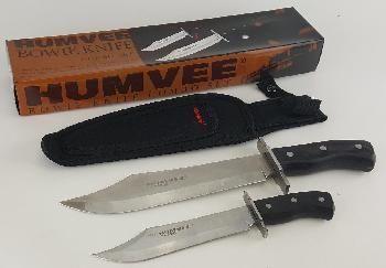 HUMVEE 2PC BOWIE KNIFE SET WITH SHEATH