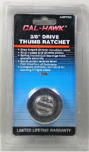 THUMB RATCHET - 3/8 INCH DRIVE - CHROME PLATED